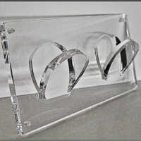Appendino Due Posizioni in Plexiglas Trasparente